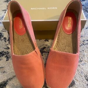 Michael Kors Coral Suede Espadrilles